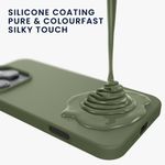 Laptop, Telefoane si Tablete - Telefoane mobile si accesorii - Accesorii Telefoane - Huse telefoane - Husa Kwmobile pentru iPhone 16 Pro Max, anti-alunecare, protectie la socuri, silicon, verde - Infinity.ro
