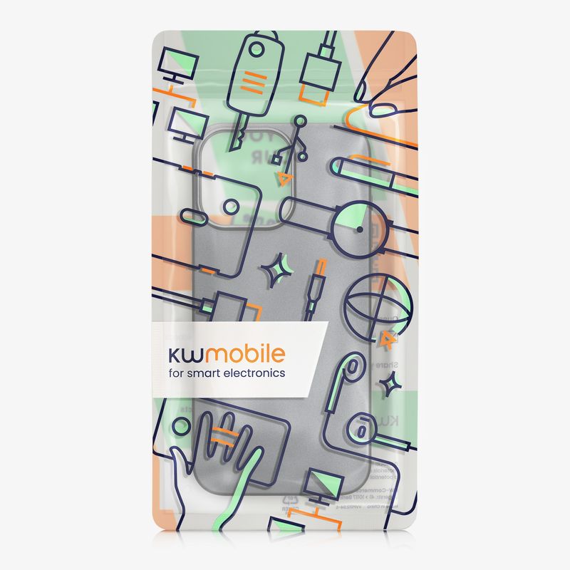 Laptop, Telefoane si Tablete - Telefoane mobile si accesorii - Accesorii Telefoane - Huse telefoane - Husa Kwmobile pentru iPhone 16 Pro Max, anti-alunecare, protectie la zgarieturi, silicon, gri - Infinity.ro