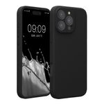 Laptop, Telefoane si Tablete - Telefoane mobile si accesorii - Accesorii Telefoane - Huse telefoane - Husa Kwmobile pentru iPhone 16 Pro Max, anti-alunecare, protectie la zgarieturi, silicon, negru - Infinity.ro