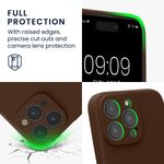 Laptop, Telefoane si Tablete - Telefoane mobile si accesorii - Accesorii Telefoane - Huse telefoane - Husa Kwmobile pentru iPhone 16 Pro Max, anti-alunecare, protectie la zgarieturi, silicon, maro - Infinity.ro