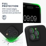 Laptop, Telefoane si Tablete - Telefoane mobile si accesorii - Accesorii Telefoane - Huse telefoane - Husa Kwmobile pentru iPhone 16 Pro Max, anti-alunecare, protectie la zgarieturi, silicon, negru - Infinity.ro