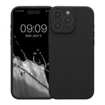 Laptop, Telefoane si Tablete - Telefoane mobile si accesorii - Accesorii Telefoane - Huse telefoane - Husa Kwmobile pentru iPhone 16 Pro Max, anti-alunecare, protectie la zgarieturi, silicon, negru - Infinity.ro