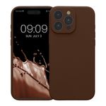 Laptop, Telefoane si Tablete - Telefoane mobile si accesorii - Accesorii Telefoane - Huse telefoane - Husa Kwmobile pentru iPhone 16 Pro Max, anti-alunecare, protectie la zgarieturi, silicon, maro - Infinity.ro