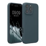 Laptop, Telefoane si Tablete - Telefoane mobile si accesorii - Accesorii Telefoane - Huse telefoane - Husa Kwmobile pentru iPhone 16 Pro Max, anti-alunecare, silicon, ardezie - Infinity.ro