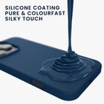 Laptop, Telefoane si Tablete - Telefoane mobile si accesorii - Accesorii Telefoane - Huse telefoane - Husa Kwmobile pentru iPhone 16 Pro Max, anti-alunecare, silicon, bleumarin - Infinity.ro