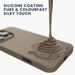 Laptop, Telefoane si Tablete - Telefoane mobile si accesorii - Accesorii Telefoane - Huse telefoane - Husa Kwmobile pentru iPhone 16 Pro Max, anti-alunecare, silicon, gri, bej - Infinity.ro