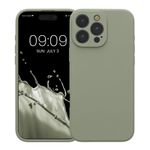 Laptop, Telefoane si Tablete - Telefoane mobile si accesorii - Accesorii Telefoane - Huse telefoane - Husa Kwmobile pentru iPhone 16 Pro Max, anti-alunecare, silicon, verde, gri - Infinity.ro