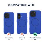 Laptop, Telefoane si Tablete - Telefoane mobile si accesorii - Accesorii Telefoane - Huse telefoane - Husa Kwmobile pentru iPhone 16 Pro Max, compatibilitate MagSafe, silicon, albastru - Infinity.ro