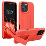 Laptop, Telefoane si Tablete - Telefoane mobile si accesorii - Accesorii Telefoane - Huse telefoane - Husa Kwmobile pentru iPhone 16 Pro Max, functie stand, silicon, coral - Infinity.ro