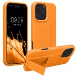Laptop, Telefoane si Tablete - Telefoane mobile si accesorii - Accesorii Telefoane - Huse telefoane - Husa Kwmobile pentru iPhone 16 Pro Max, functie stand, silicon, portocaliu - Infinity.ro