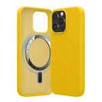Laptop, Telefoane si Tablete - Telefoane mobile si accesorii - Accesorii Telefoane - Huse telefoane - Husa Kwmobile pentru iPhone 16 Pro Max, compatibilitate MagSafe, silicon, galben - Infinity.ro