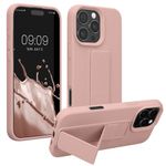 Laptop, Telefoane si Tablete - Telefoane mobile si accesorii - Accesorii Telefoane - Huse telefoane - Husa Kwmobile pentru iPhone 16 Pro Max, functie stand, silicon, roz - Infinity.ro