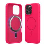 Laptop, Telefoane si Tablete - Telefoane mobile si accesorii - Accesorii Telefoane - Huse telefoane - Husa Kwmobile pentru iPhone 16 Pro Max, compatibilitate MagSafe, silicon, roz - Infinity.ro