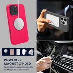 Laptop, Telefoane si Tablete - Telefoane mobile si accesorii - Accesorii Telefoane - Huse telefoane - Husa Kwmobile pentru iPhone 16 Pro Max, compatibilitate MagSafe, silicon, roz - Infinity.ro