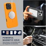 Laptop, Telefoane si Tablete - Telefoane mobile si accesorii - Accesorii Telefoane - Huse telefoane - Husa Kwmobile pentru iPhone 16 Pro Max, compatibilitate MagSafe, silicon, portocaliu - Infinity.ro