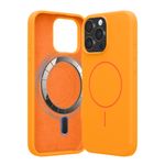 Laptop, Telefoane si Tablete - Telefoane mobile si accesorii - Accesorii Telefoane - Huse telefoane - Husa Kwmobile pentru iPhone 16 Pro Max, compatibilitate MagSafe, silicon, portocaliu - Infinity.ro