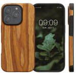 Laptop, Telefoane si Tablete - Telefoane mobile si accesorii - Accesorii Telefoane - Huse telefoane - Husa Kwmobile pentru iPhone 16 Pro, anti-alunecare, lemn, TPU, aspect vintage - Infinity.ro