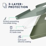 Laptop, Telefoane si Tablete - Telefoane mobile si accesorii - Accesorii Telefoane - Huse telefoane - Husa Kwmobile pentru iPhone 16 Pro, anti-alunecare, protectie la socuri, silicon, verde - Infinity.ro