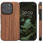 Laptop, Telefoane si Tablete - Telefoane mobile si accesorii - Accesorii Telefoane - Huse telefoane - Husa Kwmobile pentru iPhone 16 Pro, anti-alunecare, lemn, TPU, aspect maro - Infinity.ro
