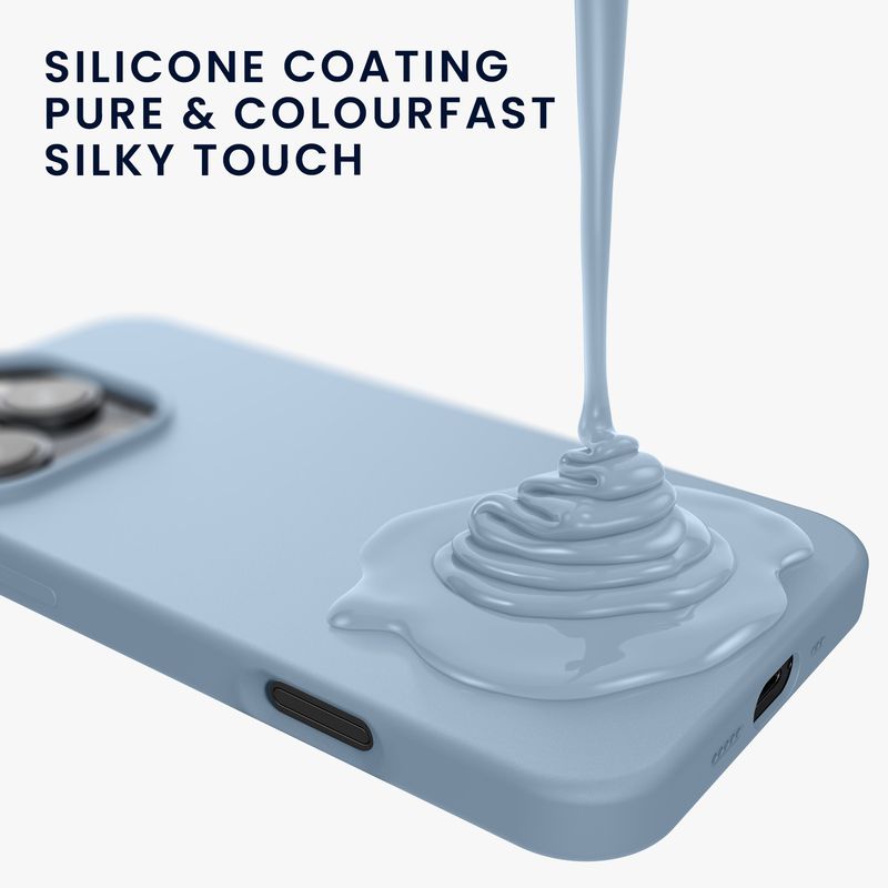 Laptop, Telefoane si Tablete - Telefoane mobile si accesorii - Accesorii Telefoane - Huse telefoane - Husa Kwmobile pentru iPhone 16 Pro, anti-alunecare, anti-amprenta, silicon, albastru - Infinity.ro