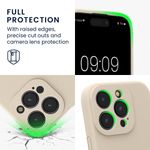 Laptop, Telefoane si Tablete - Telefoane mobile si accesorii - Accesorii Telefoane - Huse telefoane - Husa Kwmobile pentru iPhone 16 Pro, anti-alunecare, protectie la zgarieturi, silicon, bej - Infinity.ro