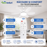 Electronice si Electrocasnice - Climatizare si sisteme de incalzire - Aparate racire aer - Ventilatoare - Ventilator de Tavan Inteligent cu Lumina LED si Telecomanda - Infinity.ro