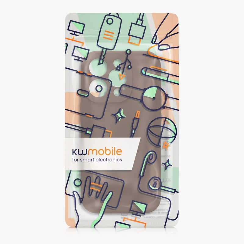 Laptop, Telefoane si Tablete - Telefoane mobile si accesorii - Accesorii Telefoane - Huse telefoane - Husa Kwmobile pentru iPhone 16 Pro, anti-alunecare, protectie la zgarieturi, silicon, maro - Infinity.ro
