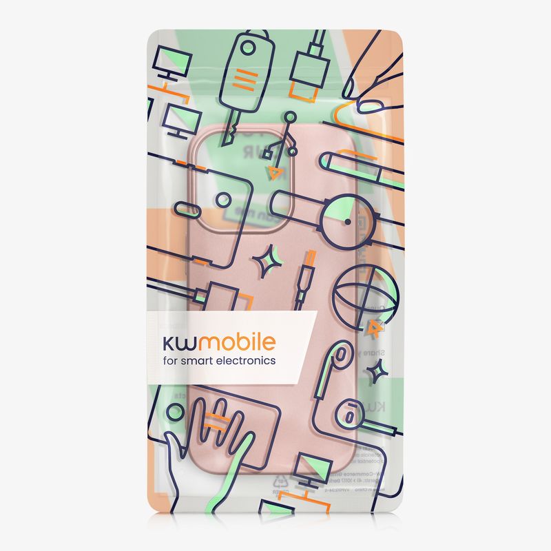 Laptop, Telefoane si Tablete - Telefoane mobile si accesorii - Accesorii Telefoane - Huse telefoane - Husa Kwmobile pentru iPhone 16 Pro, anti-alunecare, silicon, auriu - Infinity.ro