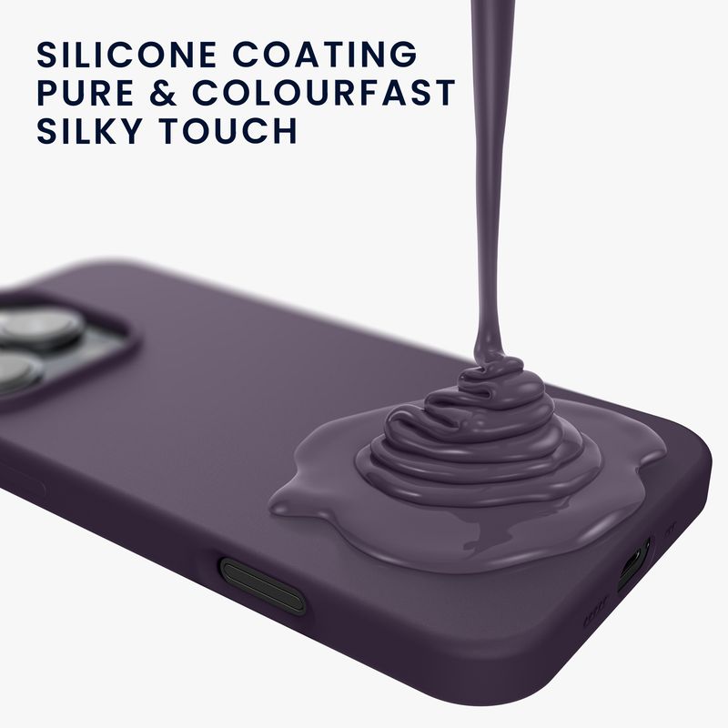 Laptop, Telefoane si Tablete - Telefoane mobile si accesorii - Accesorii Telefoane - Huse telefoane - Husa Kwmobile pentru iPhone 16 Pro, anti-alunecare, silicon, iris - Infinity.ro