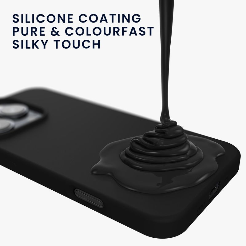 Laptop, Telefoane si Tablete - Telefoane mobile si accesorii - Accesorii Telefoane - Huse telefoane - Husa Kwmobile pentru iPhone 16 Pro, anti-alunecare, silicon, negru - Infinity.ro