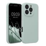 Laptop, Telefoane si Tablete - Telefoane mobile si accesorii - Accesorii Telefoane - Huse telefoane - Husa Kwmobile pentru iPhone 16 Pro, anti-alunecare, silicon, menta - Infinity.ro