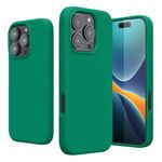 Laptop, Telefoane si Tablete - Telefoane mobile si accesorii - Accesorii Telefoane - Huse telefoane - Husa Kwmobile pentru iPhone 16 Pro, anti-alunecare, silicon, verde smarald - Infinity.ro