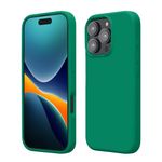 Laptop, Telefoane si Tablete - Telefoane mobile si accesorii - Accesorii Telefoane - Huse telefoane - Husa Kwmobile pentru iPhone 16 Pro, anti-alunecare, silicon, verde smarald - Infinity.ro