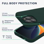 Laptop, Telefoane si Tablete - Telefoane mobile si accesorii - Accesorii Telefoane - Huse telefoane - Husa Kwmobile pentru iPhone 16 Pro, anti-alunecare, silicon, verde muschi - Infinity.ro