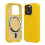 Laptop, Telefoane si Tablete - Telefoane mobile si accesorii - Accesorii Telefoane - Huse telefoane - Husa Kwmobile pentru iPhone 16 Pro, compatibilitate MagSafe, silicon, galben - Infinity.ro