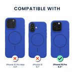 Laptop, Telefoane si Tablete - Telefoane mobile si accesorii - Accesorii Telefoane - Huse telefoane - Husa Kwmobile pentru iPhone 16 Pro, compatibilitate MagSafe, silicon, albastru - Infinity.ro