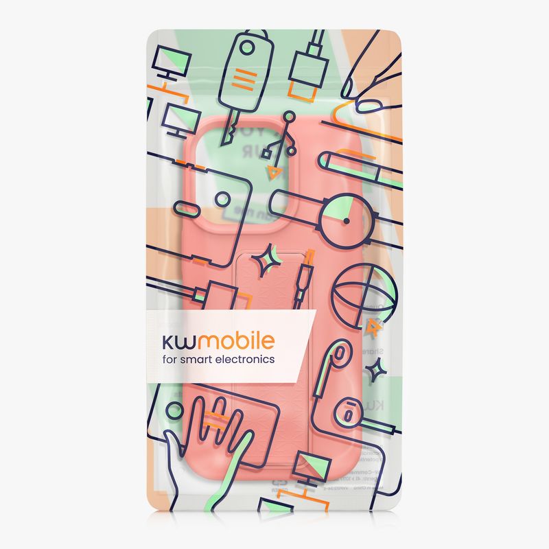 Laptop, Telefoane si Tablete - Telefoane mobile si accesorii - Accesorii Telefoane - Huse telefoane - Husa Kwmobile pentru iPhone 16 Pro, functie stand, silicon, roz - Infinity.ro