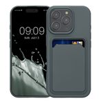 Laptop, Telefoane si Tablete - Telefoane mobile si accesorii - Accesorii Telefoane - Huse telefoane - Husa Kwmobile pentru iPhone 16 Pro, incarcare wireless, silicon, gri - Infinity.ro