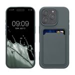 Laptop, Telefoane si Tablete - Telefoane mobile si accesorii - Accesorii Telefoane - Huse telefoane - Husa Kwmobile pentru iPhone 16 Pro, incarcare wireless, silicon, gri - Infinity.ro