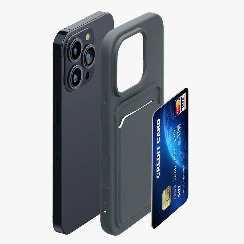 Laptop, Telefoane si Tablete - Telefoane mobile si accesorii - Accesorii Telefoane - Huse telefoane - Husa Kwmobile pentru iPhone 16 Pro, incarcare wireless, silicon, gri - Infinity.ro