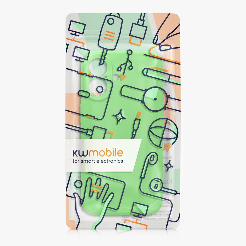 Laptop, Telefoane si Tablete - Telefoane mobile si accesorii - Accesorii Telefoane - Huse telefoane - Husa Kwmobile pentru iPhone 16, anti-alunecare, silicon, verde - Infinity.ro