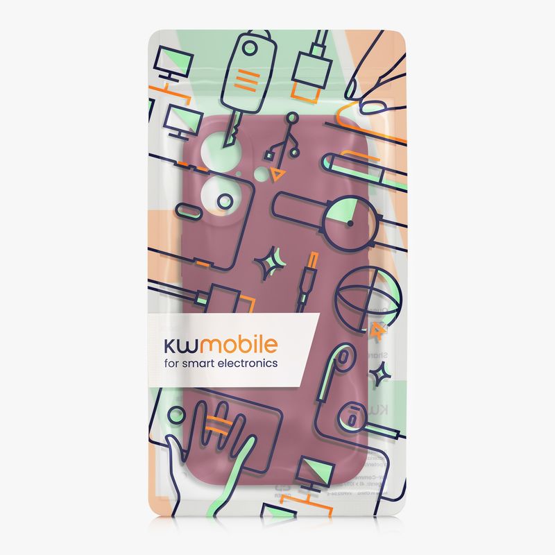 Laptop, Telefoane si Tablete - Telefoane mobile si accesorii - Accesorii Telefoane - Huse telefoane - Husa Kwmobile pentru iPhone 16, anti-alunecare, silicon, rosu - Infinity.ro