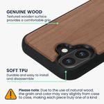 Laptop, Telefoane si Tablete - Telefoane mobile si accesorii - Accesorii Telefoane - Huse telefoane - Husa Kwmobile pentru iPhone 16, compatibilitate MagSafe, protectie la socuri, lemn, TPU, maro - Infinity.ro