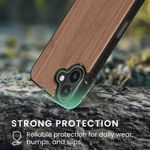 Laptop, Telefoane si Tablete - Telefoane mobile si accesorii - Accesorii Telefoane - Huse telefoane - Husa Kwmobile pentru iPhone 16, compatibilitate MagSafe, protectie la socuri, lemn, TPU, maro - Infinity.ro