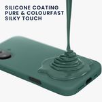 Laptop, Telefoane si Tablete - Telefoane mobile si accesorii - Accesorii Telefoane - Huse telefoane - Husa Kwmobile pentru iPhone 16, anti-alunecare, silicon, verde padure - Infinity.ro