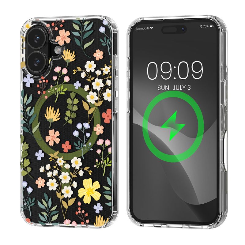 Laptop, Telefoane si Tablete - Telefoane mobile si accesorii - Accesorii Telefoane - Huse telefoane - Husa Kwmobile pentru iPhone 16, compatibilitate MagSafe, acril, TPU, transparent - Infinity.ro