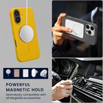 Laptop, Telefoane si Tablete - Telefoane mobile si accesorii - Accesorii Telefoane - Huse telefoane - Husa Kwmobile pentru iPhone 16, compatibilitate MagSafe, silicon, galben - Infinity.ro
