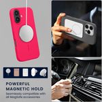 Laptop, Telefoane si Tablete - Telefoane mobile si accesorii - Accesorii Telefoane - Huse telefoane - Husa Kwmobile pentru iPhone 16, compatibilitate MagSafe, silicon, roz - Infinity.ro