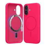 Laptop, Telefoane si Tablete - Telefoane mobile si accesorii - Accesorii Telefoane - Huse telefoane - Husa Kwmobile pentru iPhone 16, compatibilitate MagSafe, silicon, roz - Infinity.ro