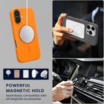 Laptop, Telefoane si Tablete - Telefoane mobile si accesorii - Accesorii Telefoane - Huse telefoane - Husa Kwmobile pentru iPhone 16, compatibilitate MagSafe, silicon, portocaliu - Infinity.ro